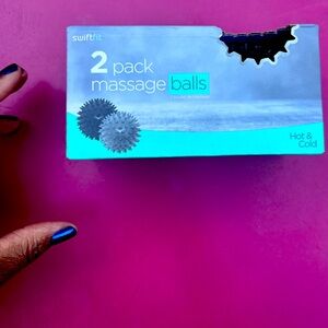 Two Pack of Massage Balls Used for Hot and Fold Massages